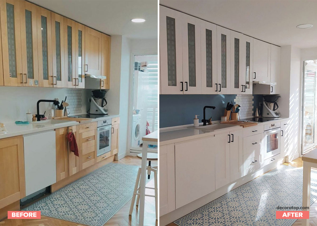 20 Painted Kitchen Cabinets Before And After Ideas Pictures