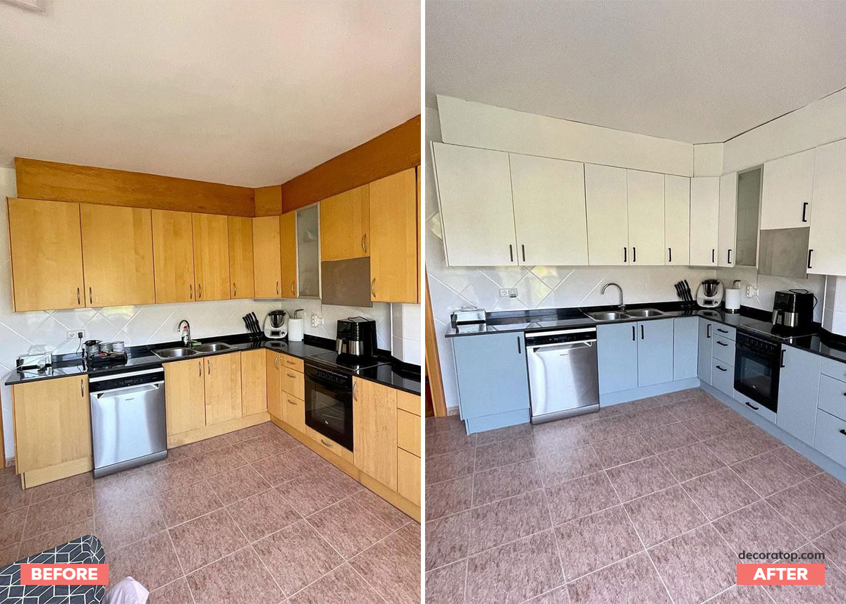 20+ Painted Kitchen Before and After Ideas & Pictures